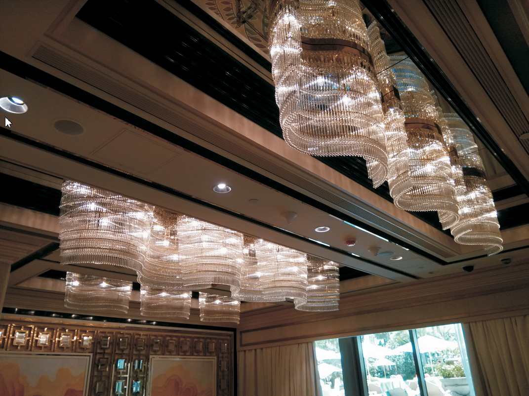 Twisted design decorative crystal chandelier Lighting Fixtures For Hotel Corridor