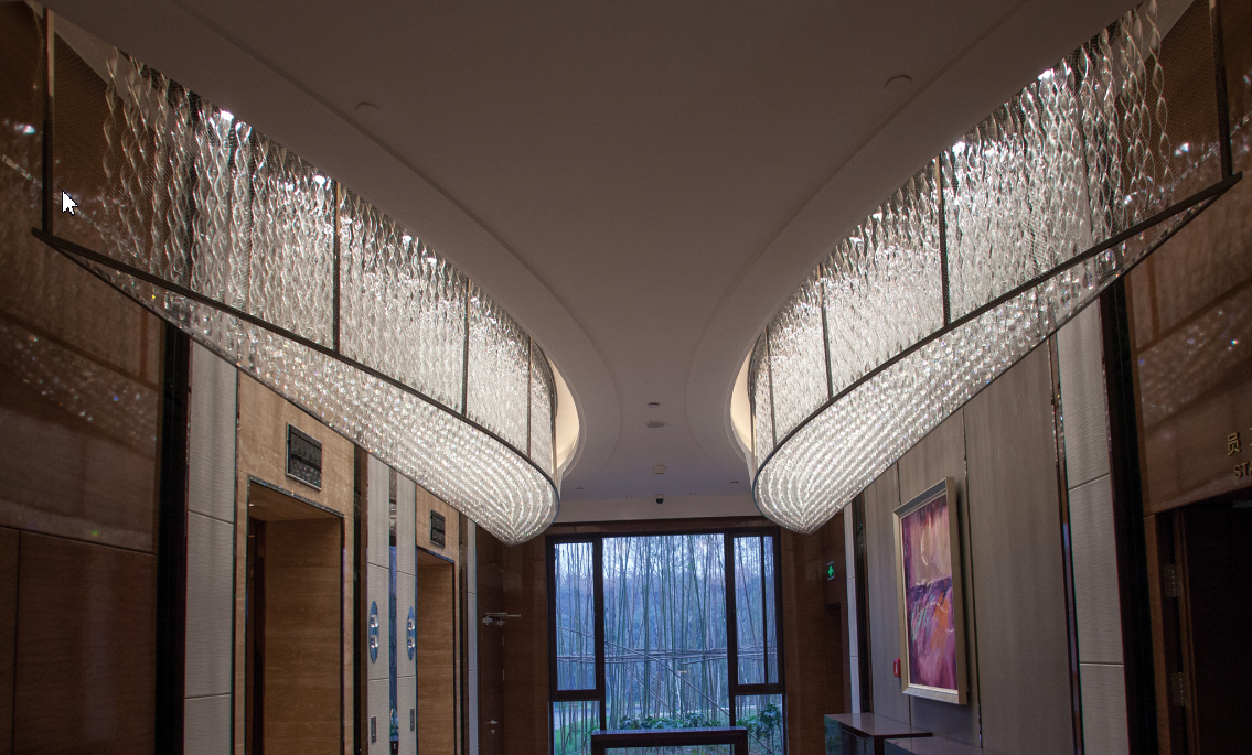 Китай Люстры 5-звездочной гостиницы декоративные хрустальные конструируют светильники для коридора, производитель