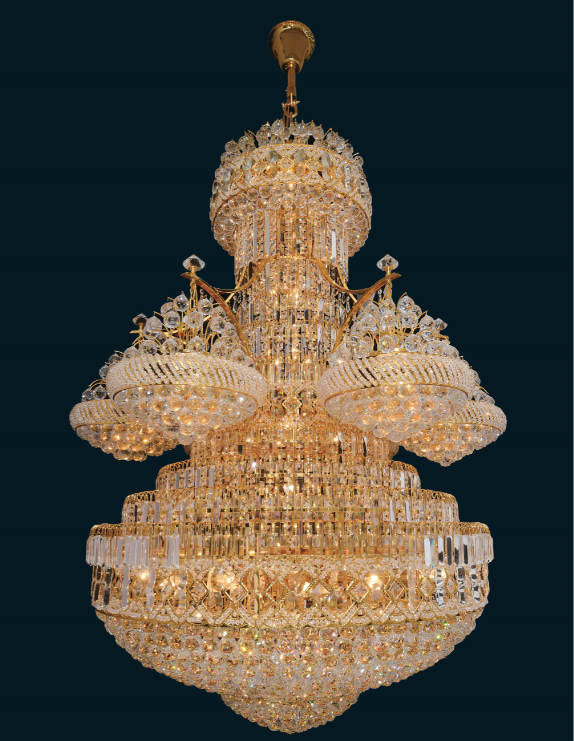 Chinese manufacturer Large Size Crystal Pendent Chandeliers for customized