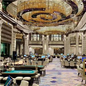 Appareils d'éclairage décoratifs de lustres en cristal de luxe de grande taille pour le casino