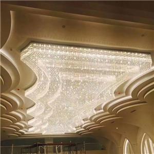Candelabros de cristal de lujo Candelabros de cristal para banquetes para hotel