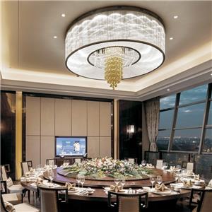 Customized Flush Mounted Ceiling Lights With Glass Pendent for dinning room