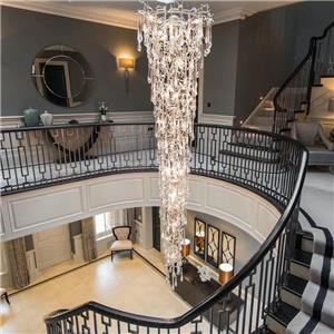 Lange Treppen Kronleuchter Ast Design für Hotel mit hoher Decke