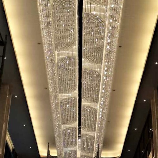 Candelabros de cristal clásicos del fabricante chino para proyecto hotelero