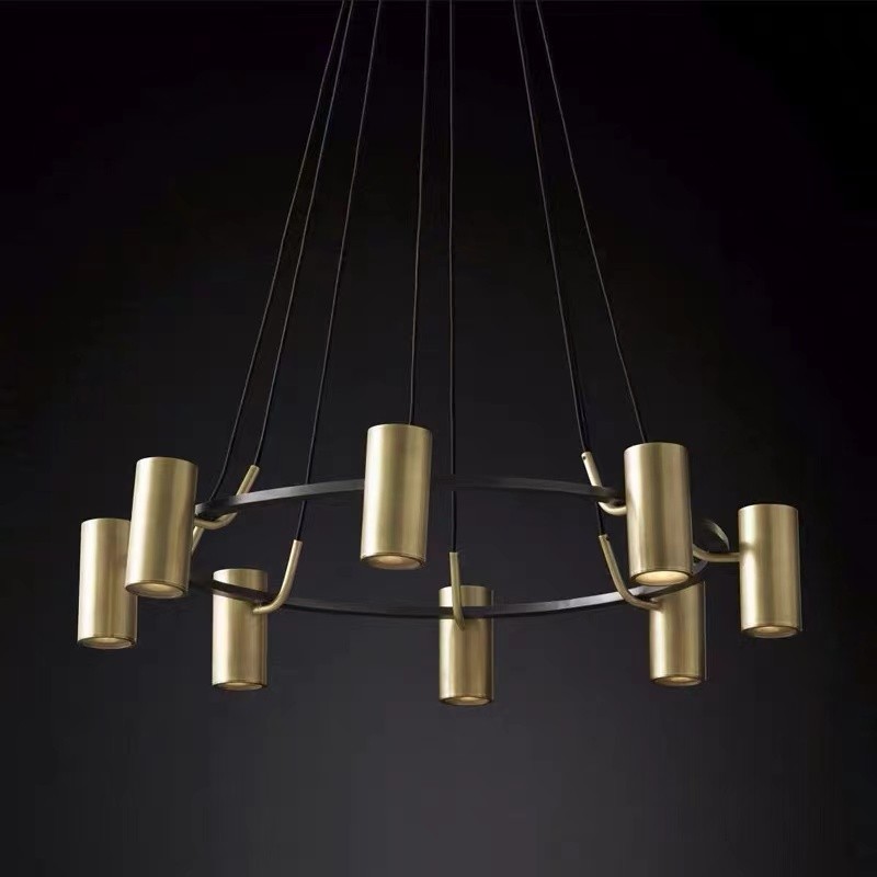 Contemporary decorative brass pendent chandeliers for dinning room indoor