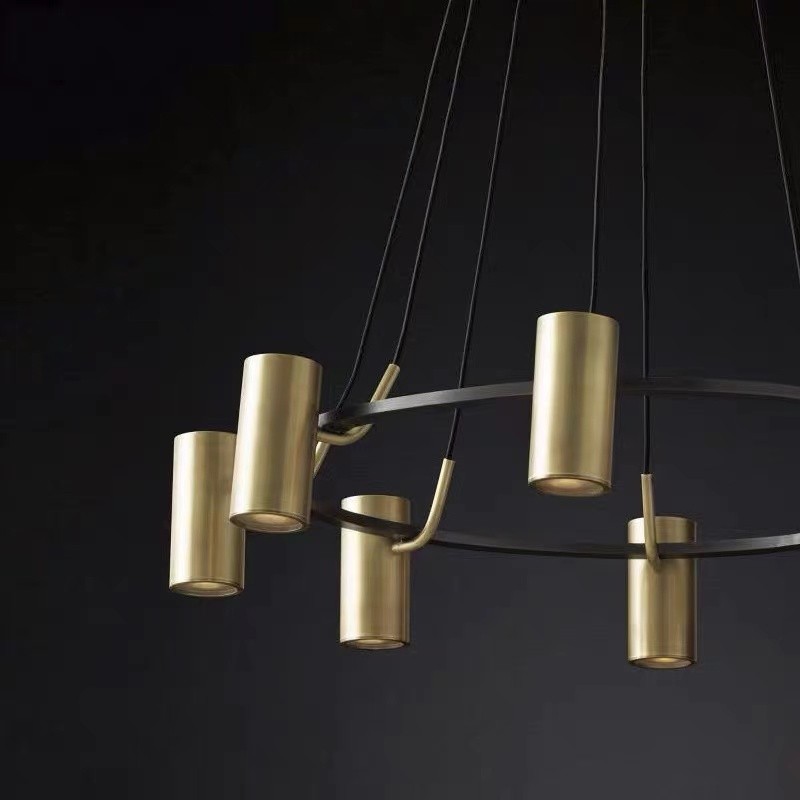 Contemporary decorative brass pendent chandeliers for dinning room indoor