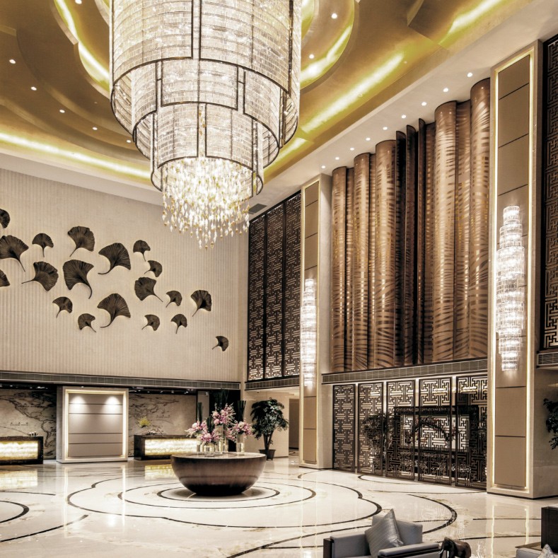 Luminaires de lustre en cristal de luxe élégant de conception ronde de Chine
