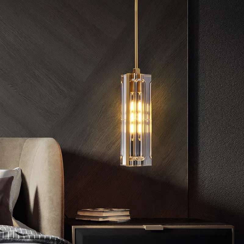 Crystal pendant lights for living room bedside