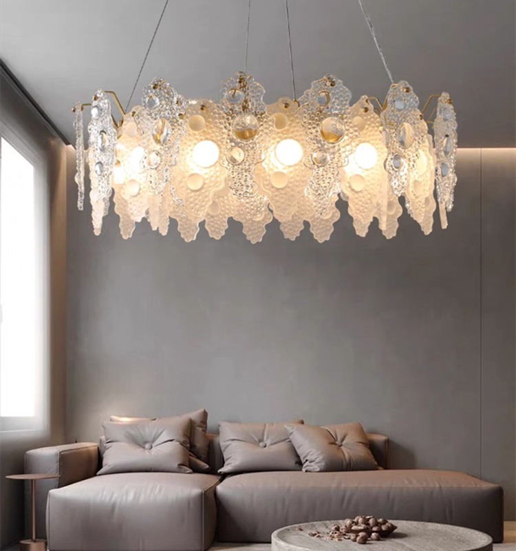 Art glass pendant lighting living room