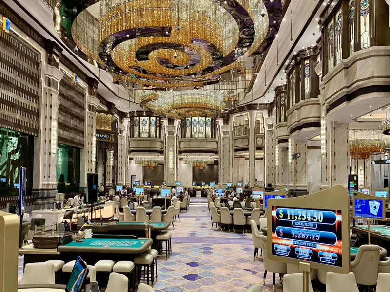 Custom chandeliers for 5 star Casino hotel