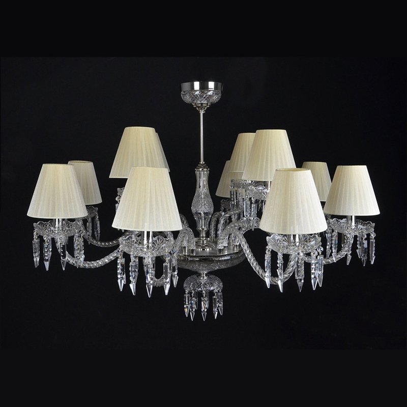 Baccarat crystal chandeliers 12 lights