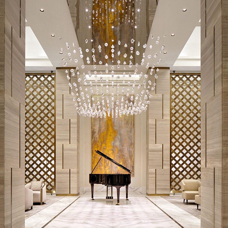 Crystal chandelier for staircase
