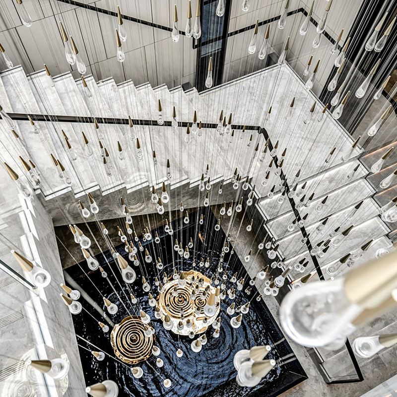 Stairs chandelier modern