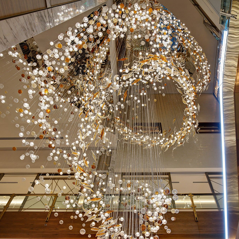Glass bubble ball chandeliers