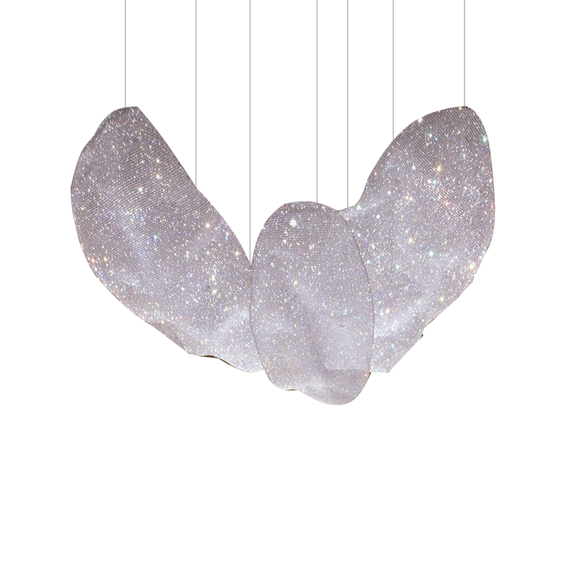 Crystal petal design modern chandelier