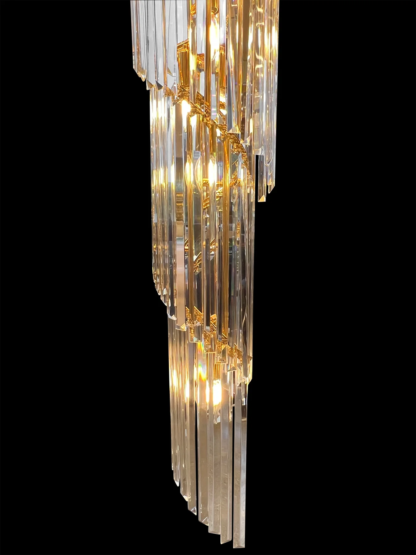 Grand Spiral Crystal Luxury Chandelier