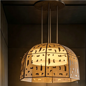 geometric pattern hanging light