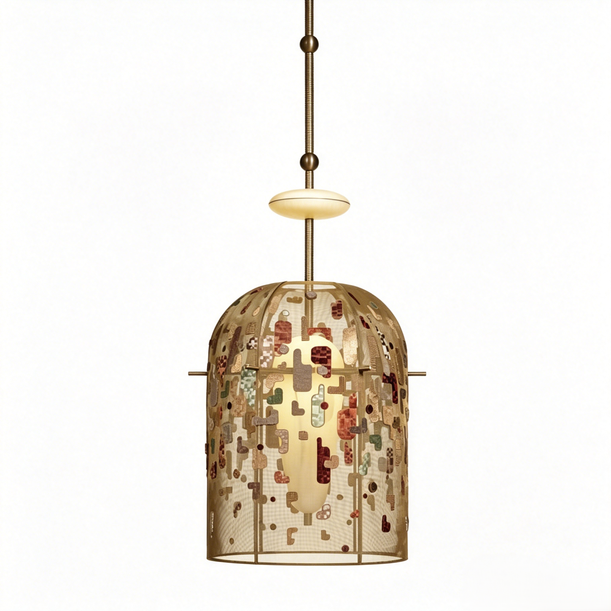 geometric pattern hanging light