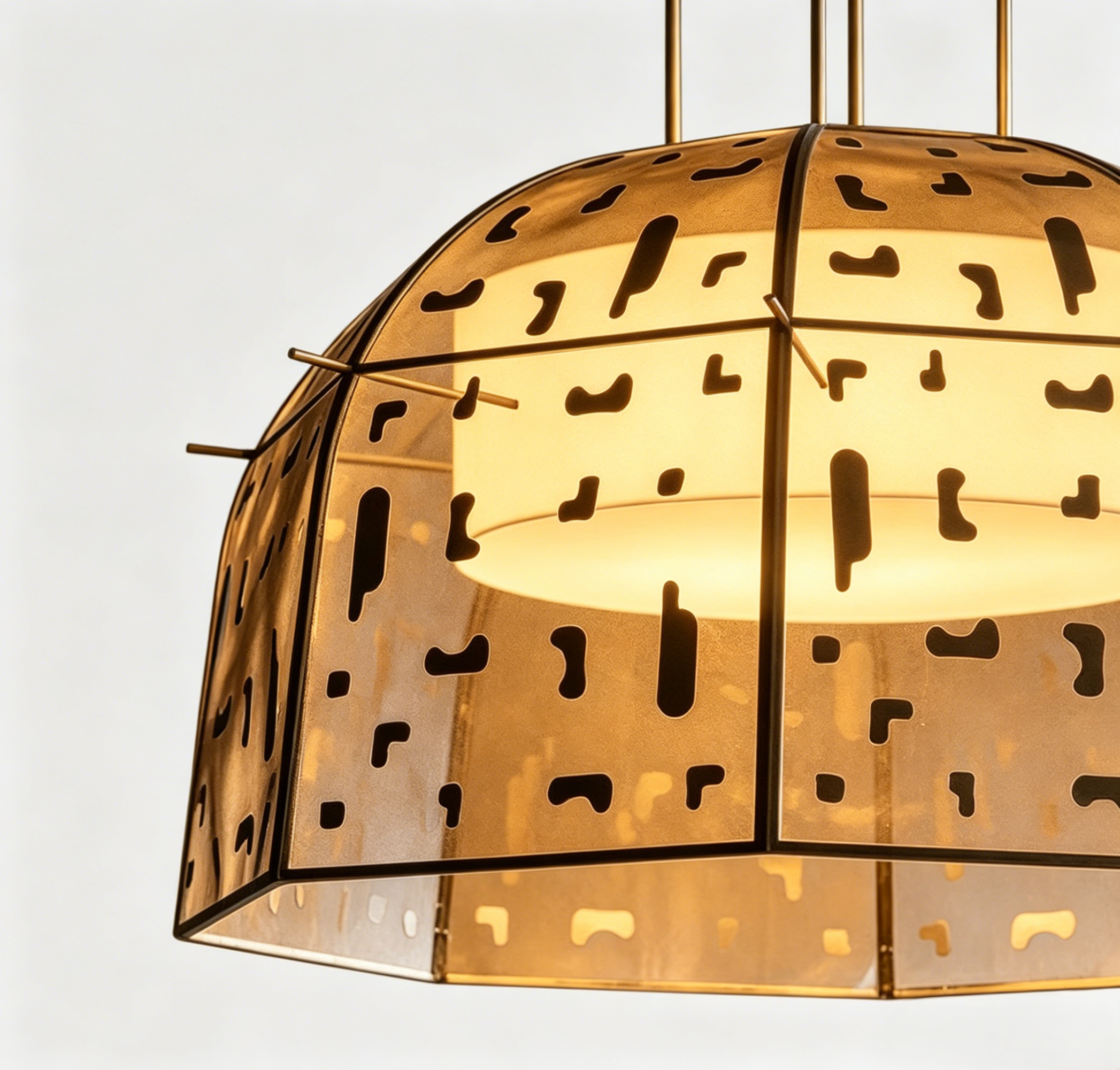 geometric pattern hanging light