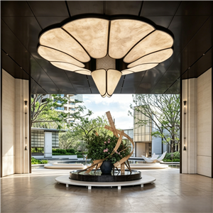 petal-shaped ceiling lamp