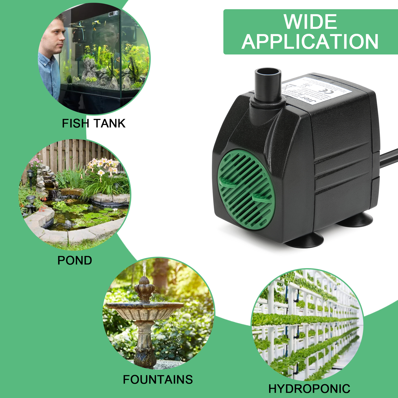 Wholesale High-Quality Jier Pond Pump 120GPH Submersible Fountain Water Pump  For Statuary And Fountain Hot sale, Manufacturer - Jier Pump