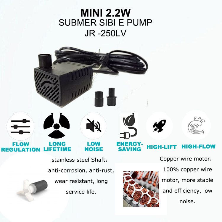 Supply Mini Submersible Aquarium Fish Circulation Pump Light Wholesale