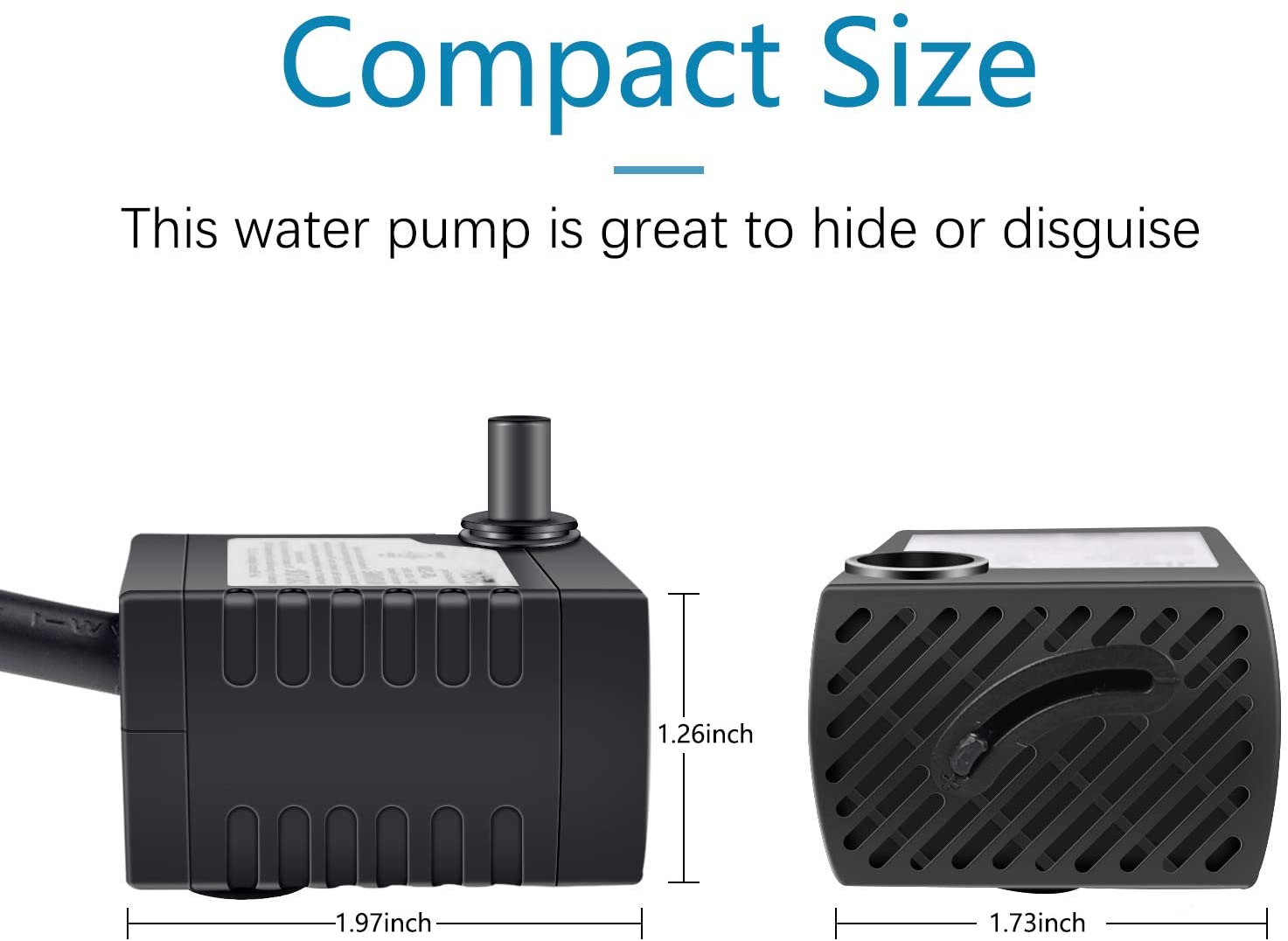 outdoor fountain pump