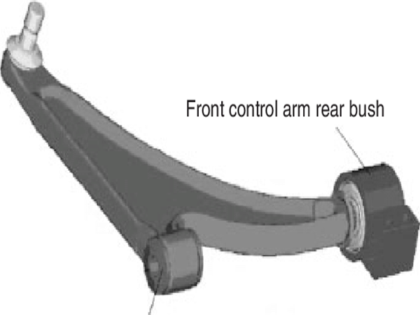 Automotive suspension control arm