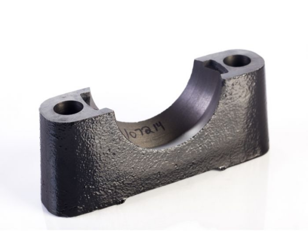 How should iron castings be welded