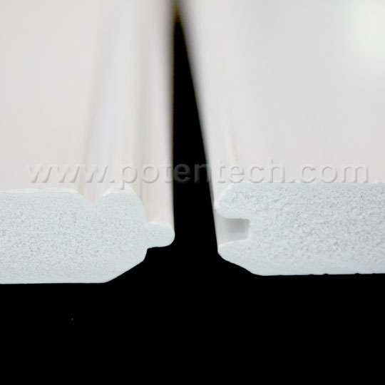 T&G Profiles PVC Bead Board Moulding 1/2''×5-1/8''