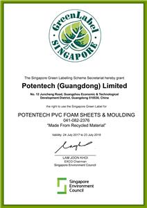 Singapore Green Label Catification