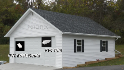 PVC mouldings for Garage Door System