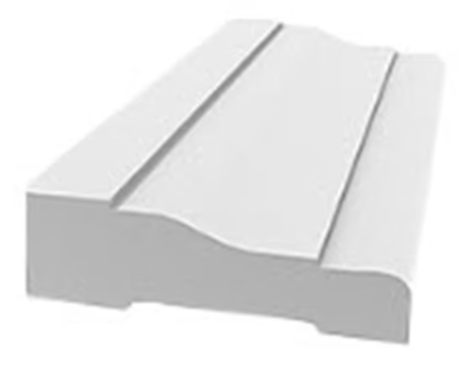11/16-in x 2-1/4-in Colonial Primed PVC Casing Moulding for window and door