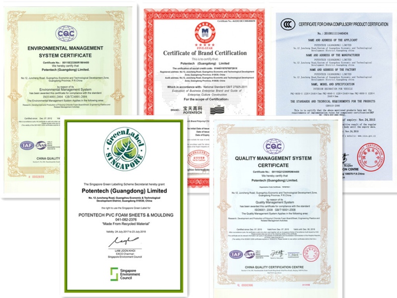 POTENTECH Certifications