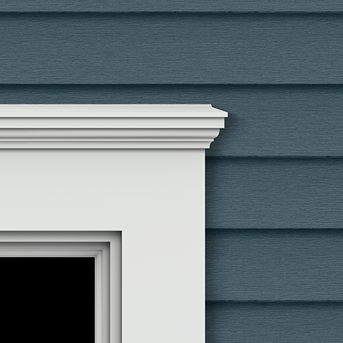 UV Resistant Exterior PVC Deco Crown Moulding for Window surround