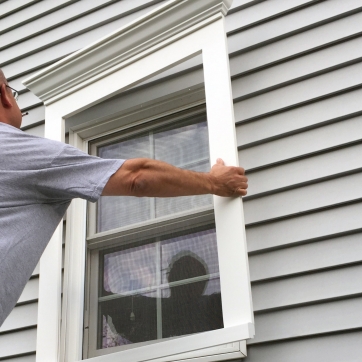 How to intall PVC window vinyl trim?