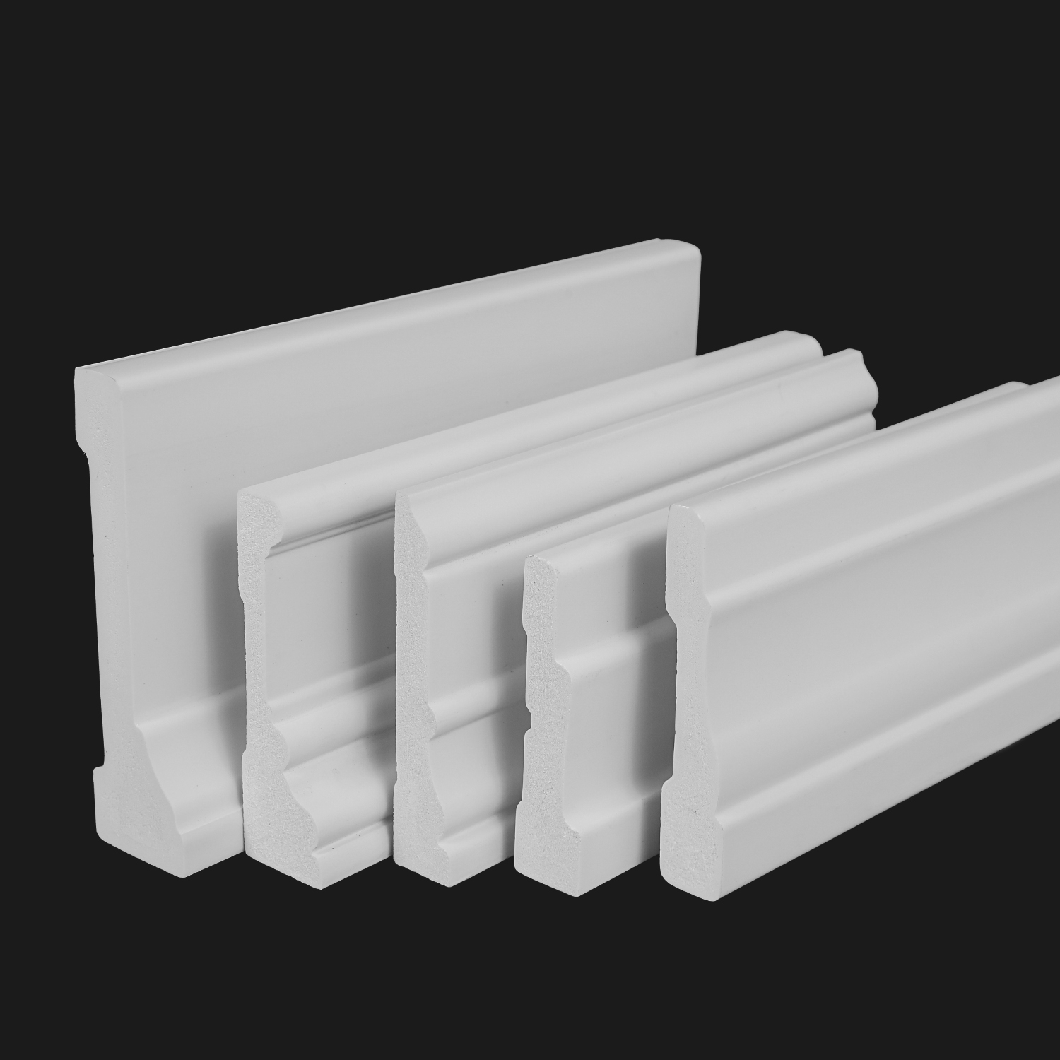 High Quality Waterproof White PVC Rake Moulding Trim