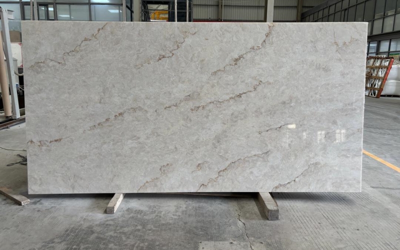 Special design of Marble look Quartz for kitchen and bathroom countertops