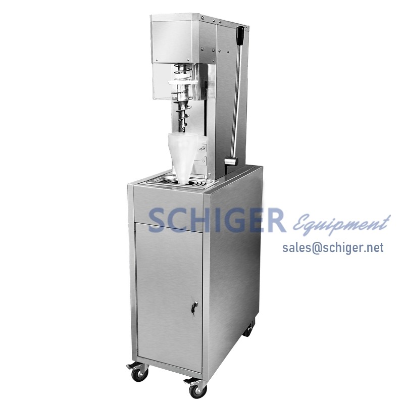 Frozen Fruit Ice Cream Blender with Movable Cabinet Factory