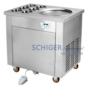 Single Pan Fried Ice Cream Roller Machine