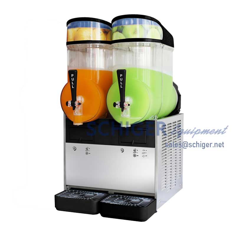 Commercial Slush Machine Smoothie Maker 24L Frozen Drink Machine 2 Tanks 