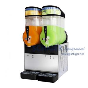 Two Tanks Frozen Drink Smoothie Slushy Making Machine