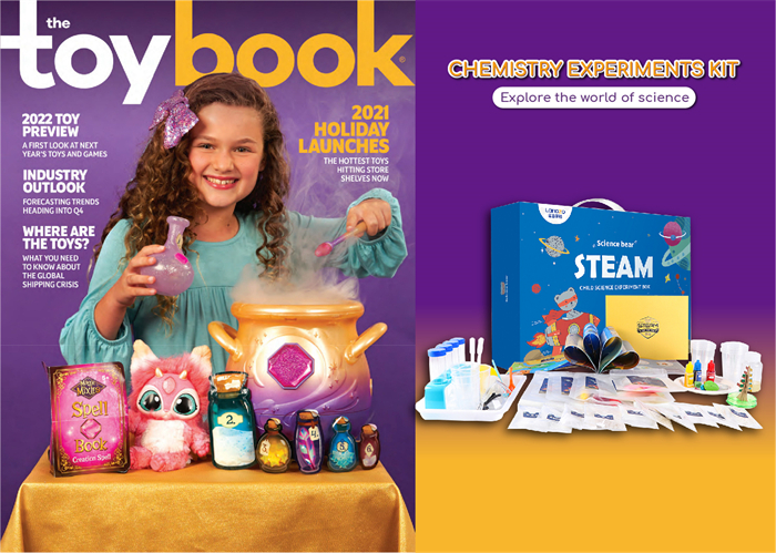 Chemistry Experiments Kit is published in the October issue of THE TOY BOOK