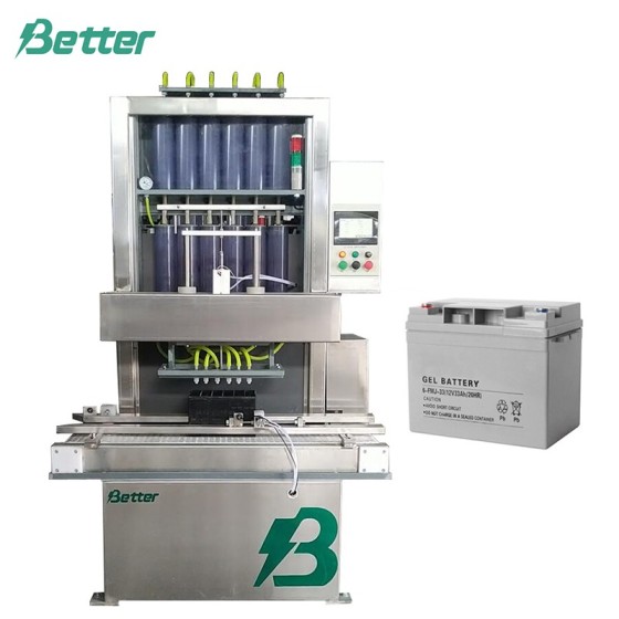 ゲル電池用ゲル充填機
