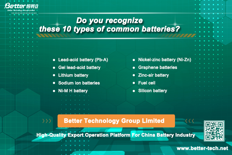 Erkennen Sie diese 10 gängigen Batterietypen?