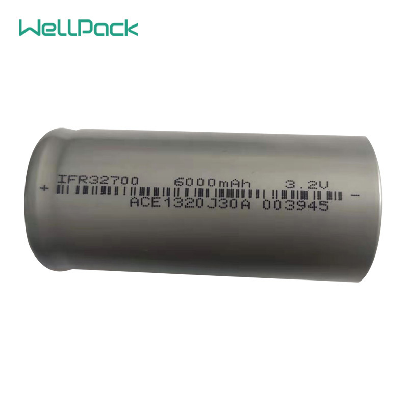3.2V6000mAh 32700 large lifepo4 cylindrical battery cells