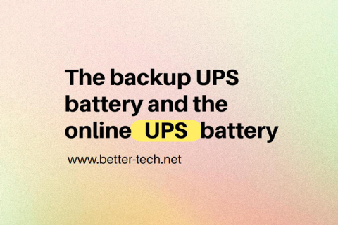 Yedek UPS aküsü ve çevrimiçi UPS aküsü