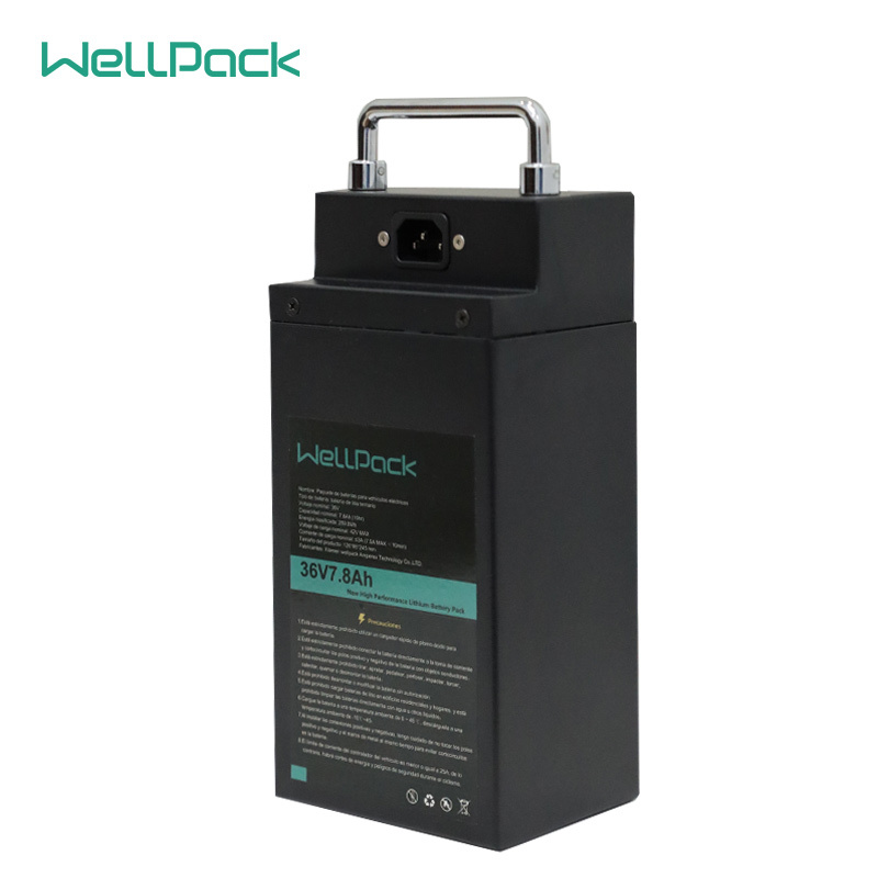 36V7.8Ah best lithium ion battery for electric bike