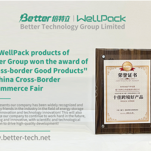 Les produits WellPack de Better Group ont remporté le prix des « Bons produits transfrontaliers » au salon chinois du commerce électronique transfrontalier