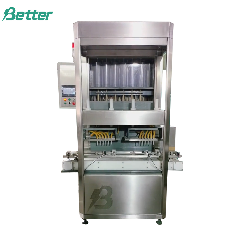 Máquina llenadora automática de ácido para baterías con control numérico de volumen (12 boquillas)